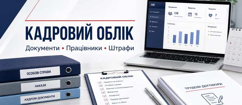 Кадровий облік на підприємстві: як правильно вести документи та уникнути штрафів